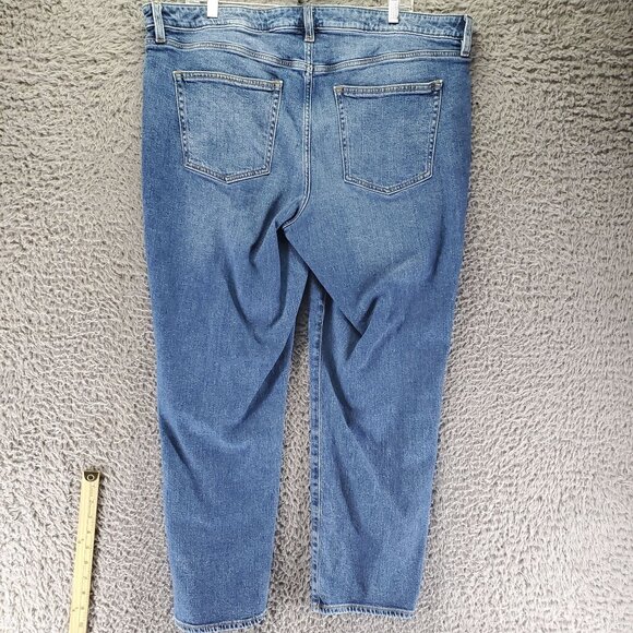 Lands End Jeans Women’s Size 18 Blue Straight-Leg Classic Fit Stretch Denim - Picture 11 of 12